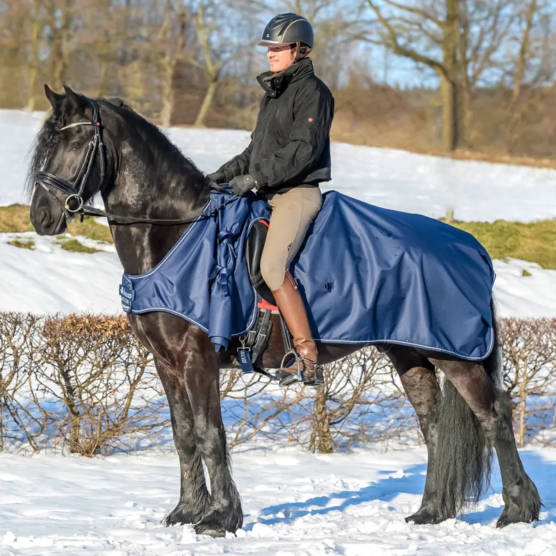 Bucas Irish Leg Warmer Riding Rug - Navy-1