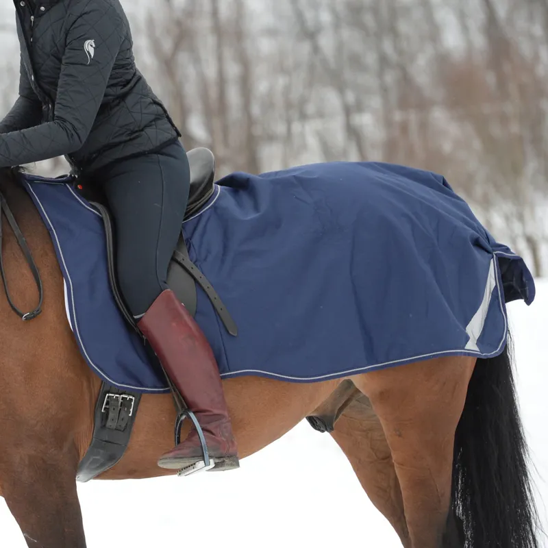 Bucas Waterproof Riding Rug Exercise Sheet - Navy