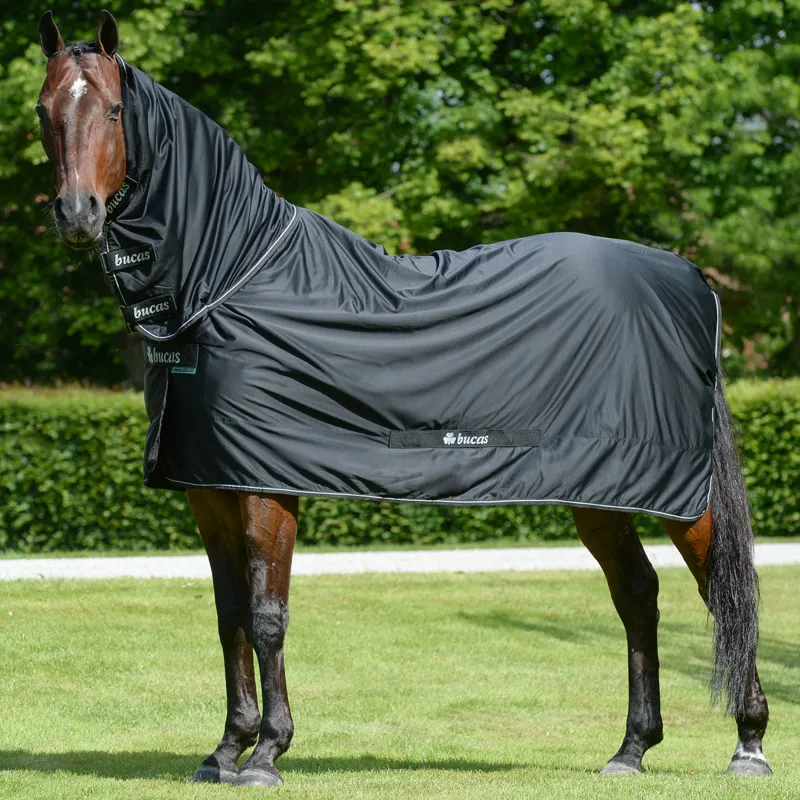 Bucas Shamrock Power Full Neck Cooler Rug - Black