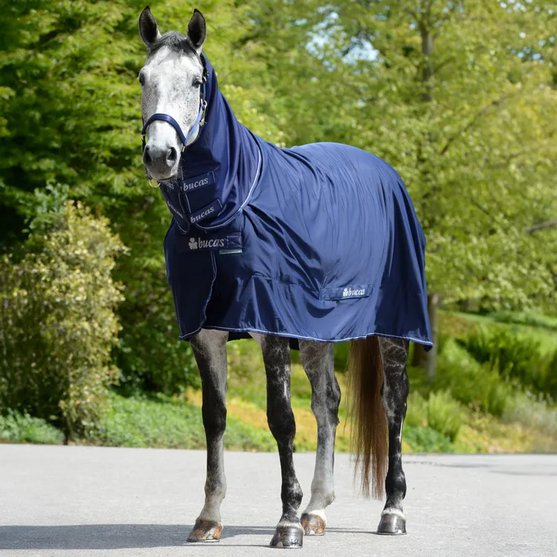 Bucas Shamrock Power Full Neck Cooler Rug - Navy