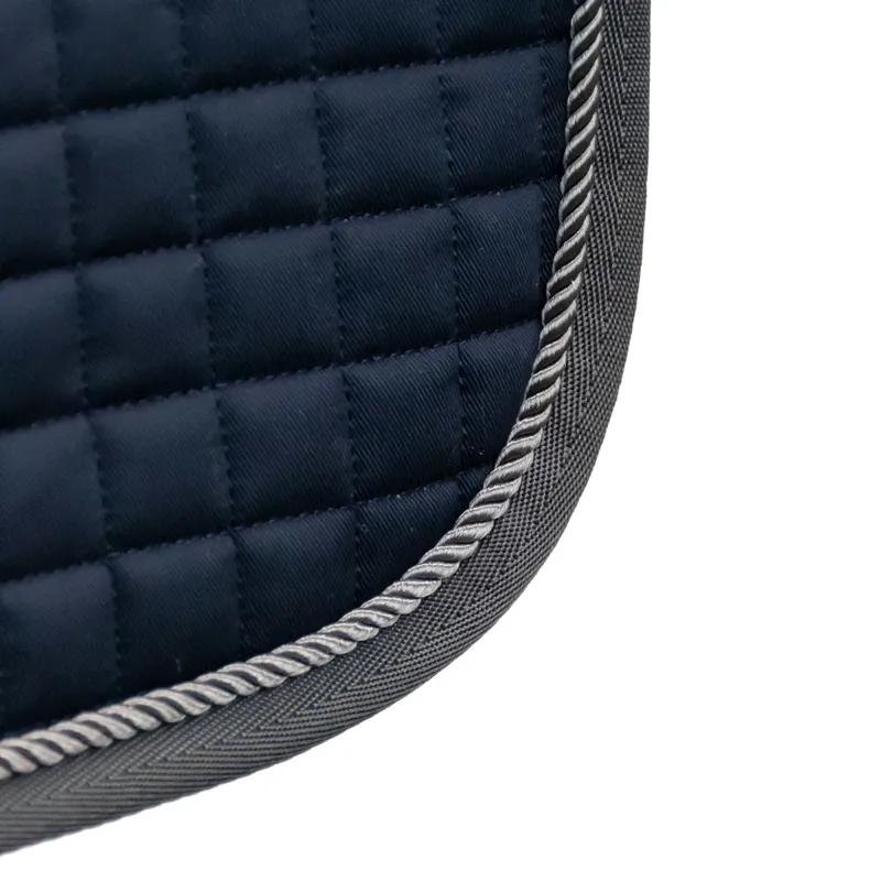 Bucas Show-Line Dressage Saddlecloth - Navy/Grey-1