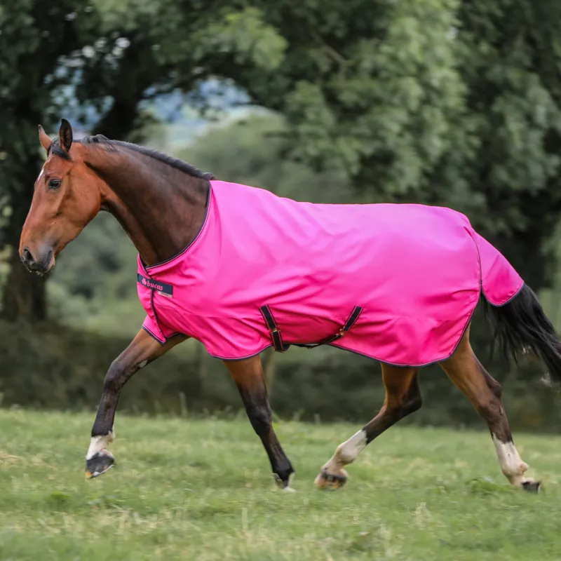 Bucas Freedom Pony 0g Standard Neck Turnout Rug - Fuchsia-2