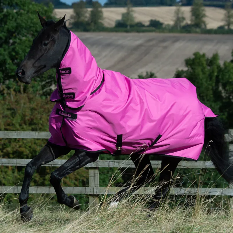 Bucas Freedom 0g Combo Neck Turnout Rug Spicy Pink