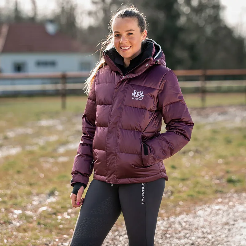 B Vertigo Kennedy Unisex Down Jacket - Wineyard Wine