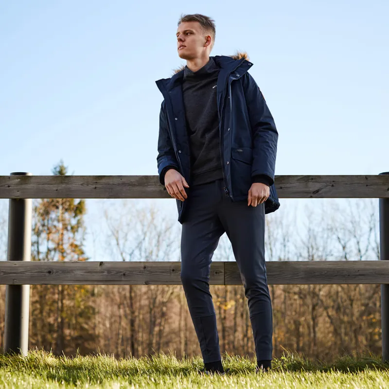 B Vertigo Damien Thermo Full Grip Mens Breeches - Dark Navy-2