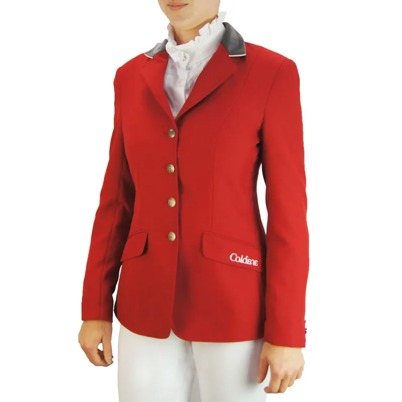 Caldene Maidstone Ladies Competition Jacket Red Grey
