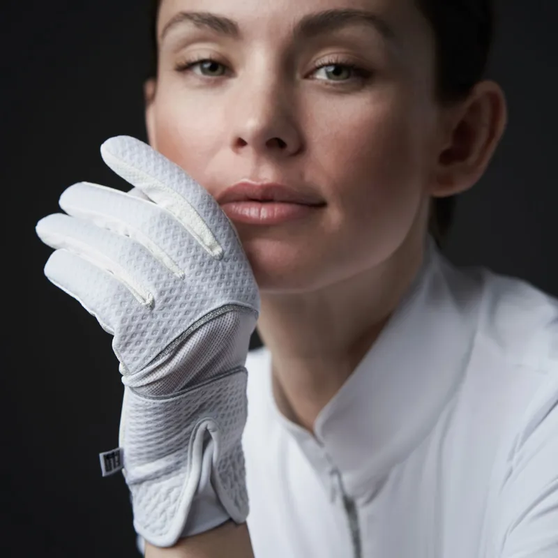 Catago FIR-Tech Ness Ladies Riding Gloves - White-1