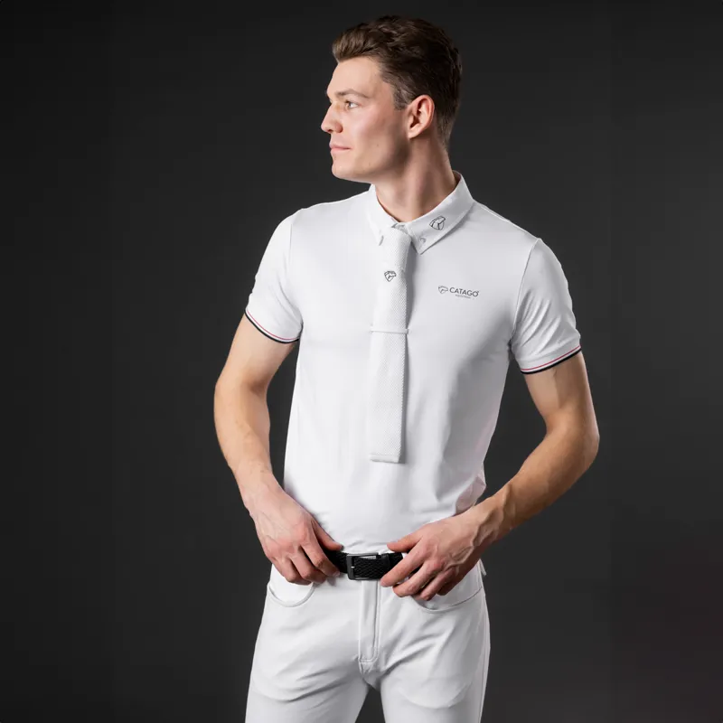 Catago Nevin Mens Show Shirt - White