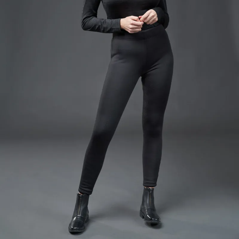 Catago Panola Full Grip Teddy Fleece Winter Riding Tights - Black-4