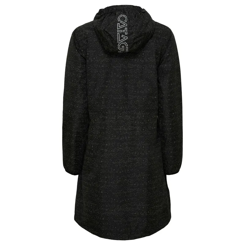 Catago Trainer Reflective Ladies Long Waterproof Jacket - Black-1