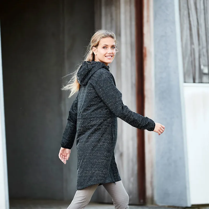 Catago Trainer Reflective Ladies Long Waterproof Jacket - Black-3