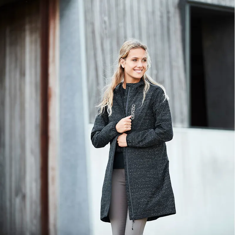 Catago Trainer Reflective Ladies Long Waterproof Jacket - Black-4