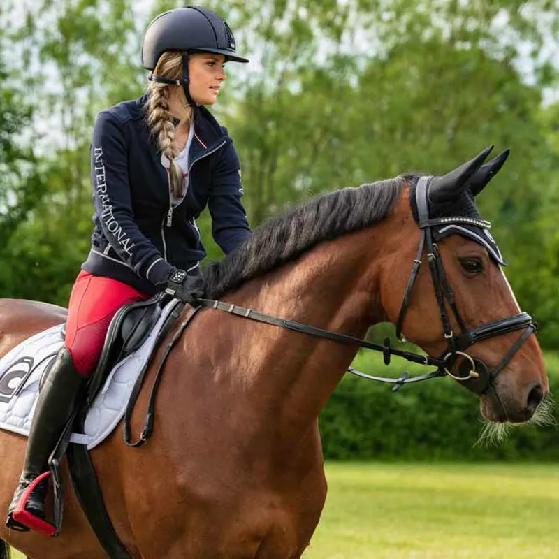 Cavallo Mona Ladies Sweat Jacket - Dark Blue-2