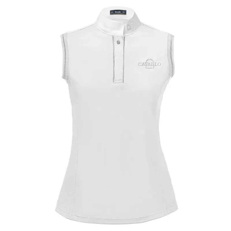 Cavallo Malea Sleeveless Ladies Competition Shirt - White