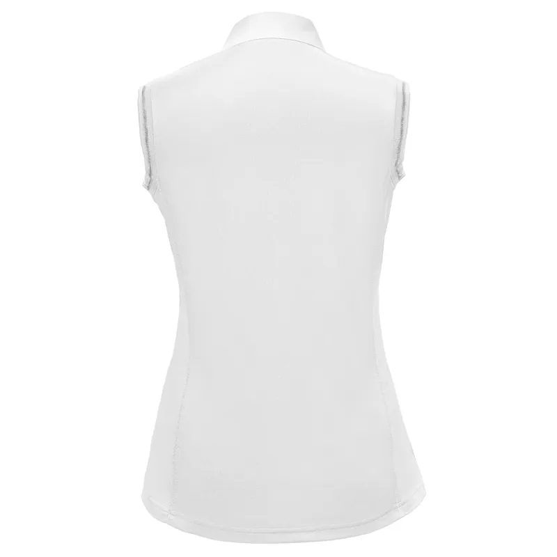 Cavallo Malea Sleeveless Ladies Competition Shirt - White-1
