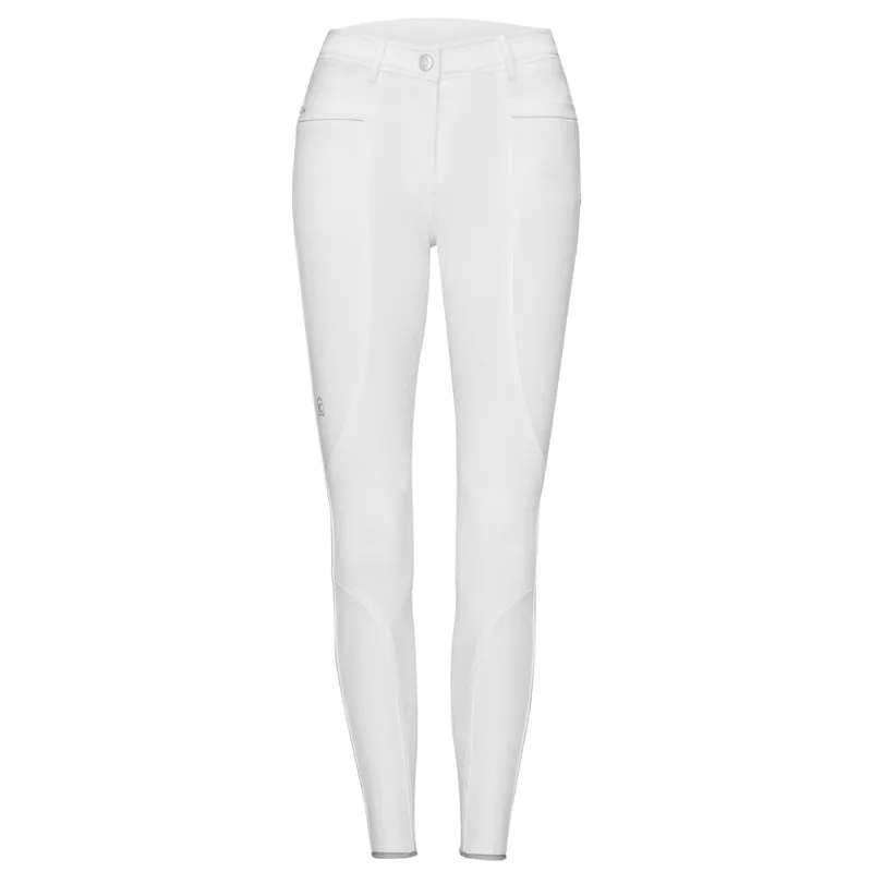 Cavallo Demi Grip C Half Seat Ladies Competition Breeches - White