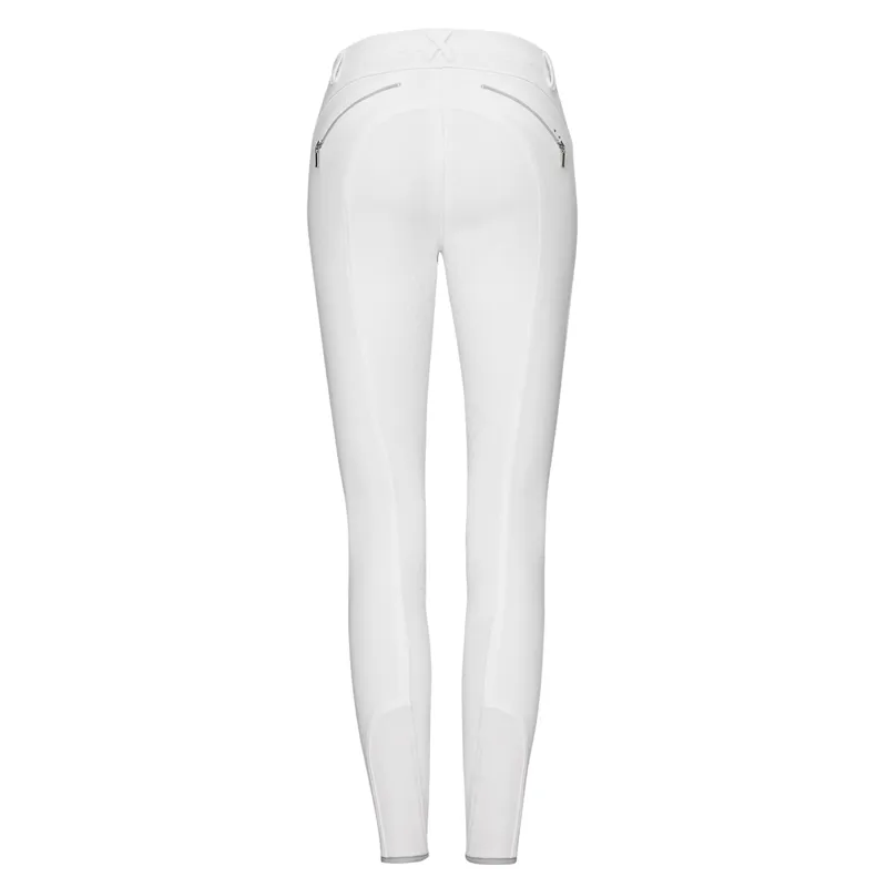 Cavallo Demi Grip C Half Seat Ladies Competition Breeches - White-1