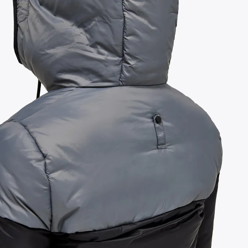 Cavalleria Toscana Hooded Junior Puffer Jacket - Black/Grey-2