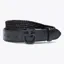 Cavalleria Toscana Leather and Wool Mens Elastic Belt - Black