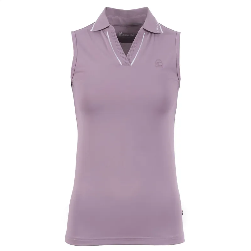Cavallo Cava 4523 Ladies Sleeveless Polo Shirt - Dusty Rose