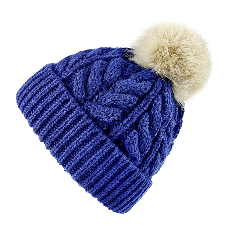 Cavallo Dune Bobble Hat - Metallic Blue