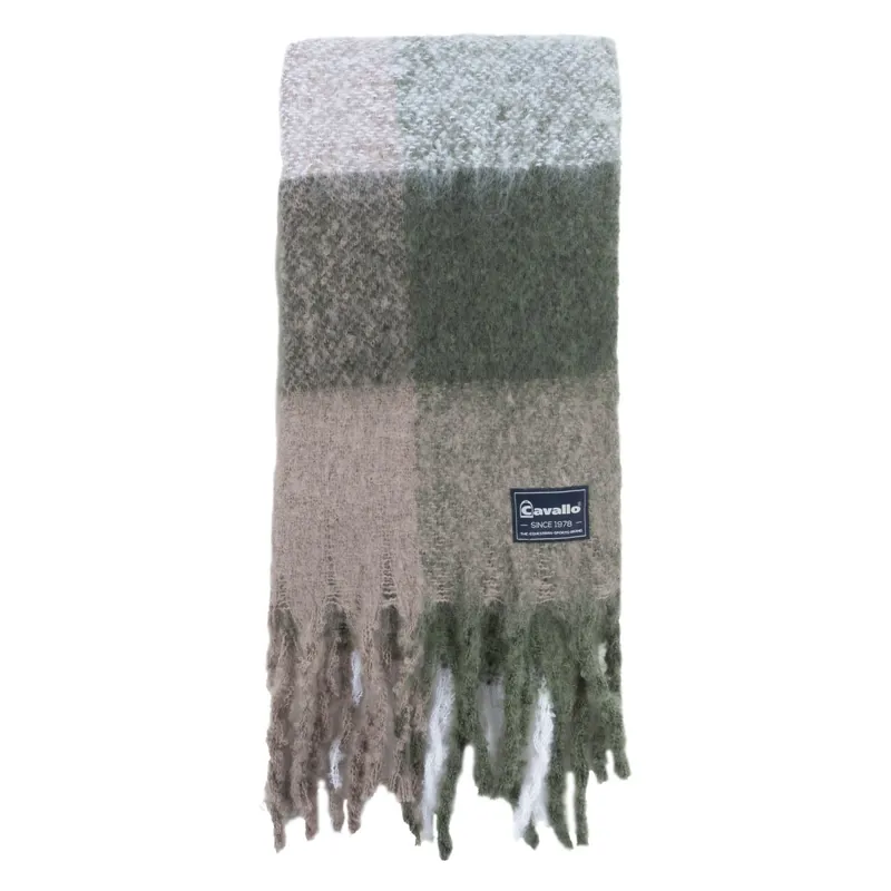 Cavallo Genesis Fringed Scarf - Seaweed