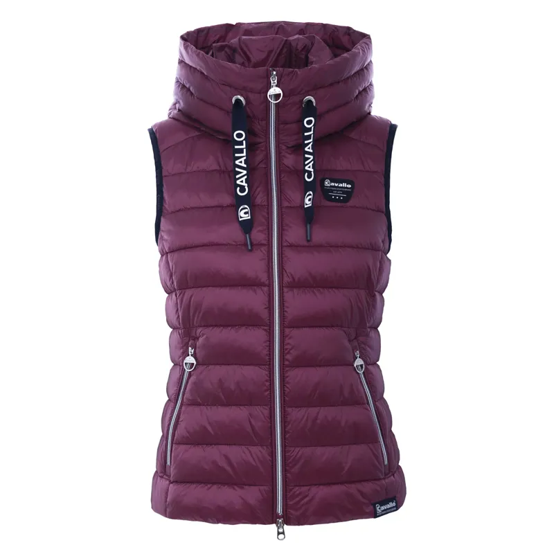 Cavallo Damira Ladies Quilted Gilet - Dark Raspberry