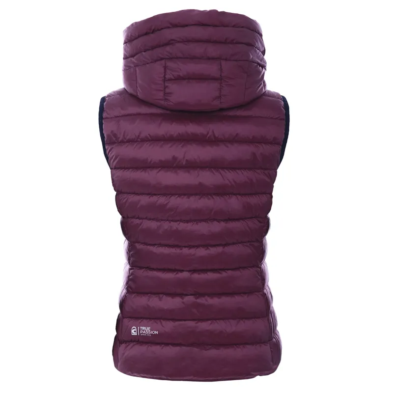 Cavallo Damira Ladies Quilted Gilet - Dark Raspberry-1