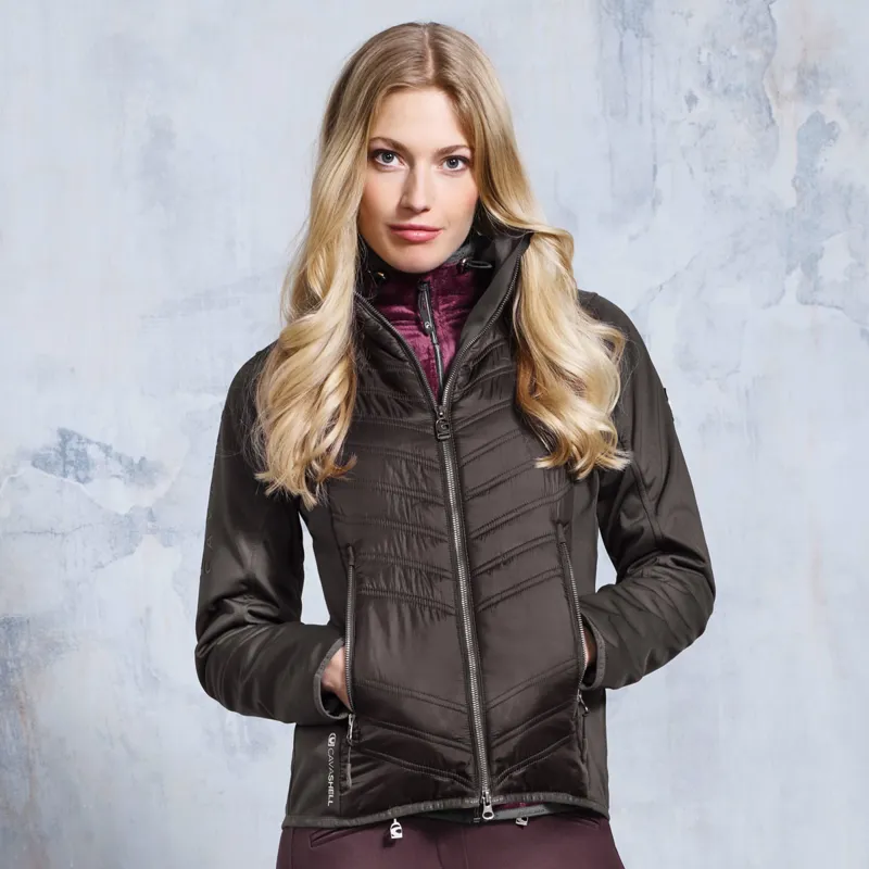 Cavallo Hillary Ladies Quilted/Softshell Jacket - Graphite-1