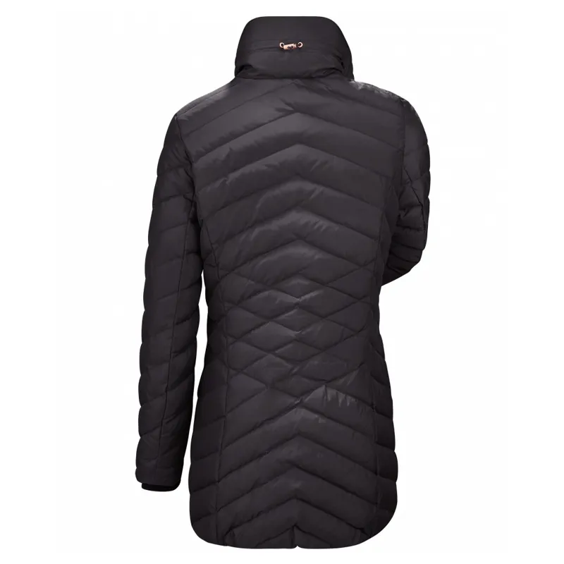 Cavallo Jill Quilted Ladies Long Jacket - Graphite-1