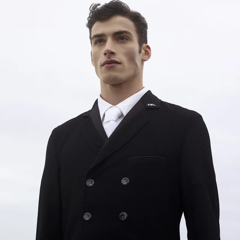 AA Platinum Motion Lite Mens Shadbelly Dressage Tail - Black-2