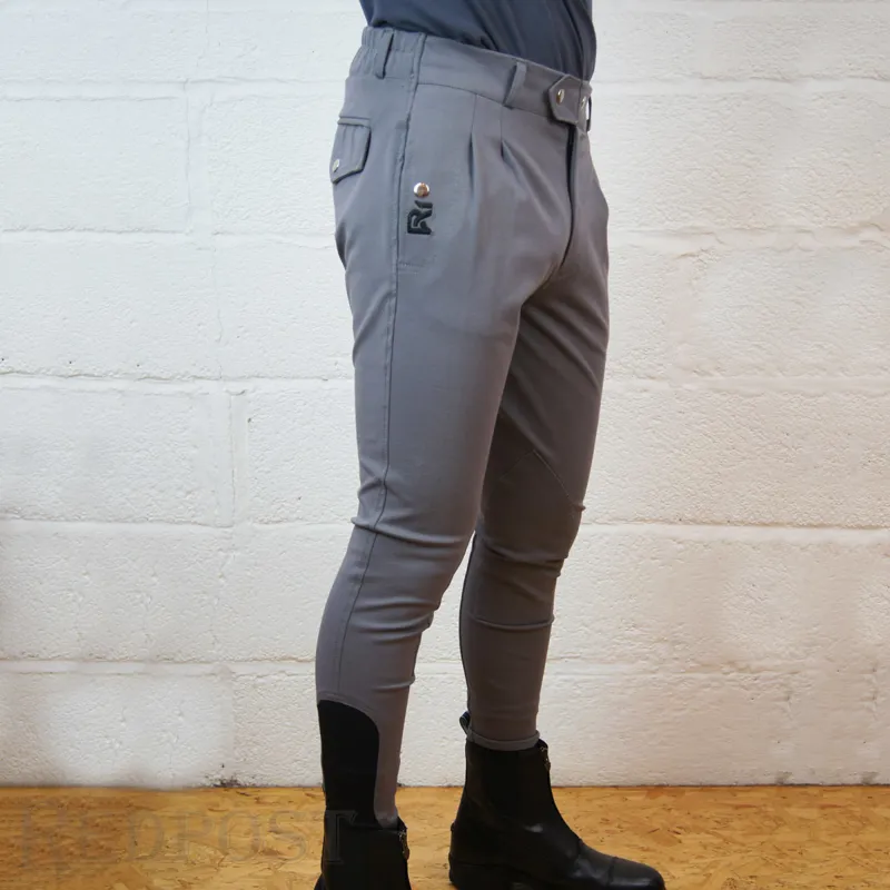 Ri Mens Knee Patch Breeches Charcoal