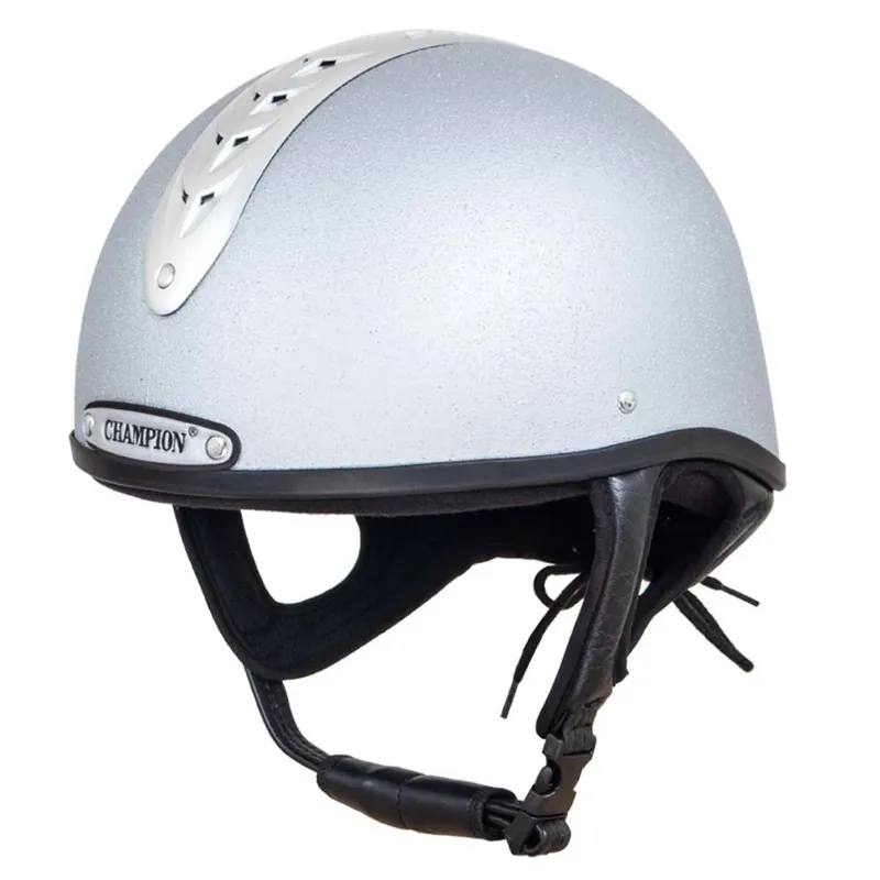 Champion Vent-Air Deluxe Skull Riding Helmet - Silver-1