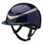 Charles Owen Halo Riding Hat - Navy Gloss/Rose Gold
