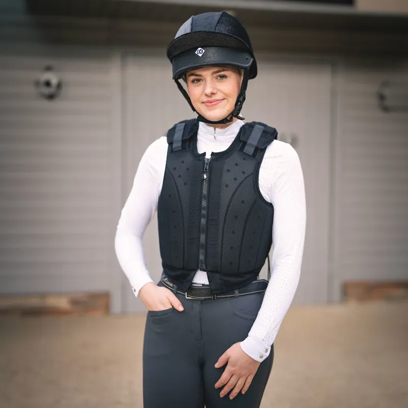 Charles Owen Kontor Adults Body Protector - Black-4