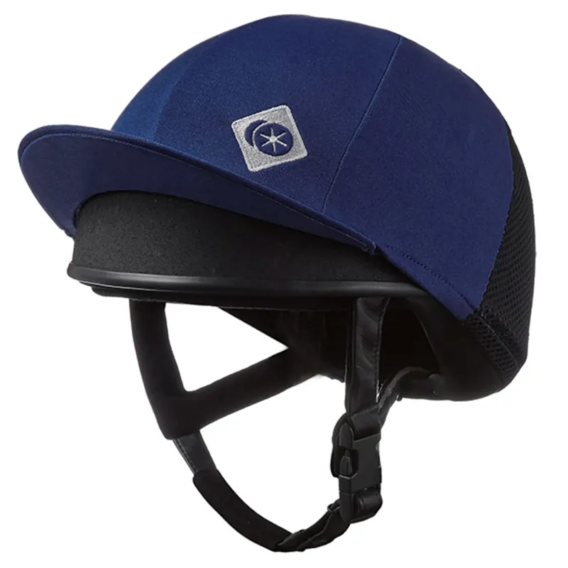 Charles Owen J3YR Junior Hat Cover With Rear Vent - Navy