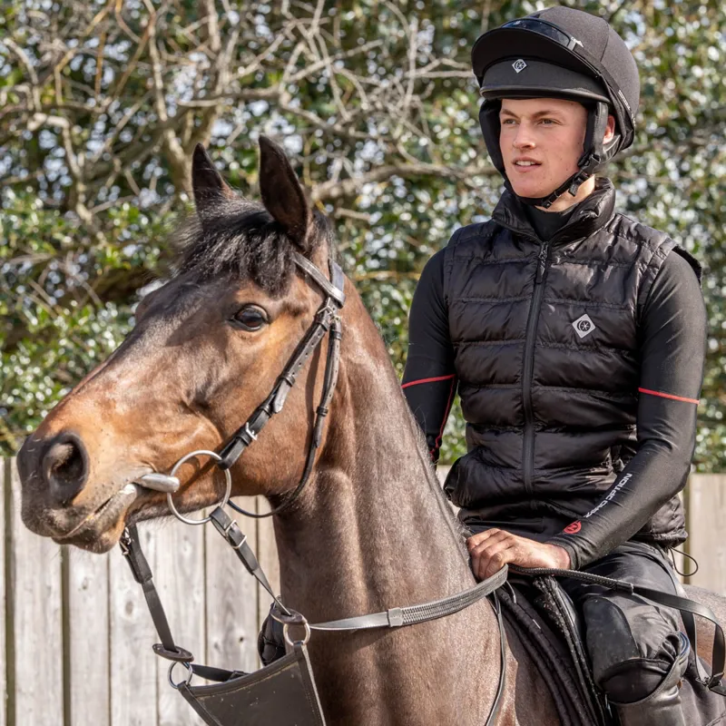 Charles Owen Race II Skull Riding Hat - Black-4