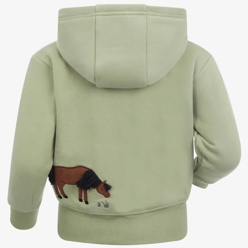 LeMieux Mini Charlie Zip Through Junior Hoodie - Fern-1