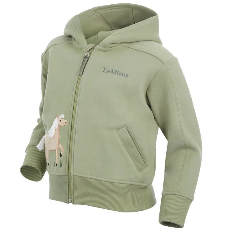 LeMieux Mini Charlie Zip Through Junior Hoodie - Fern-2