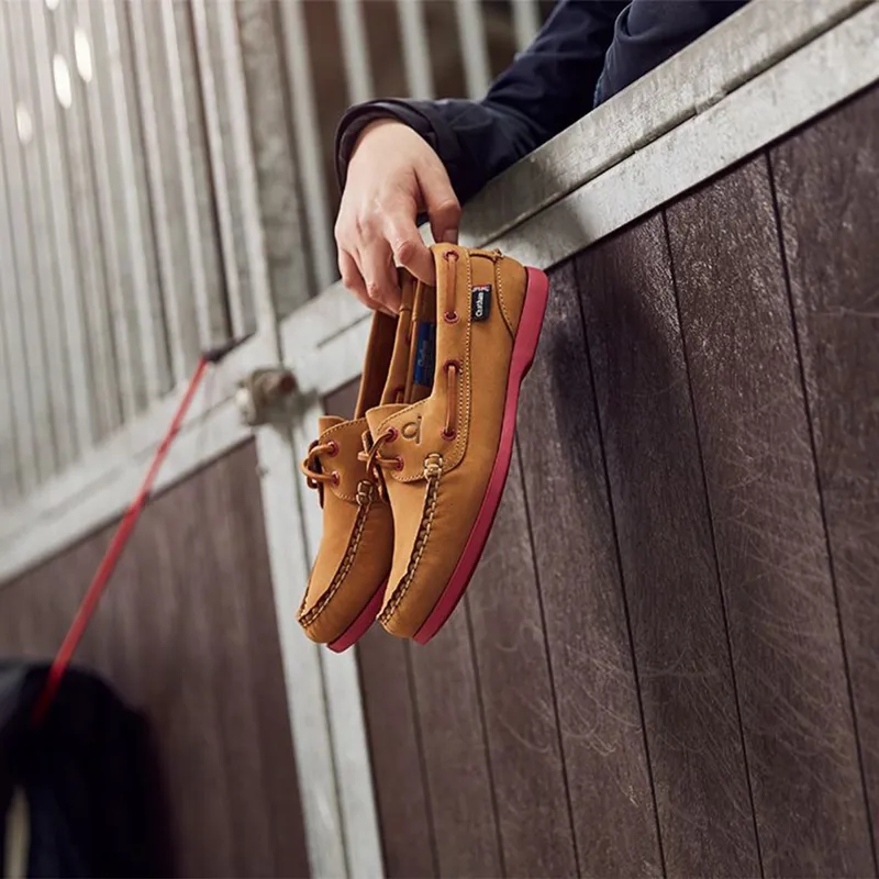 Chatham Pippa G2 II Ladies Boat Shoes - Tan/Pink-6