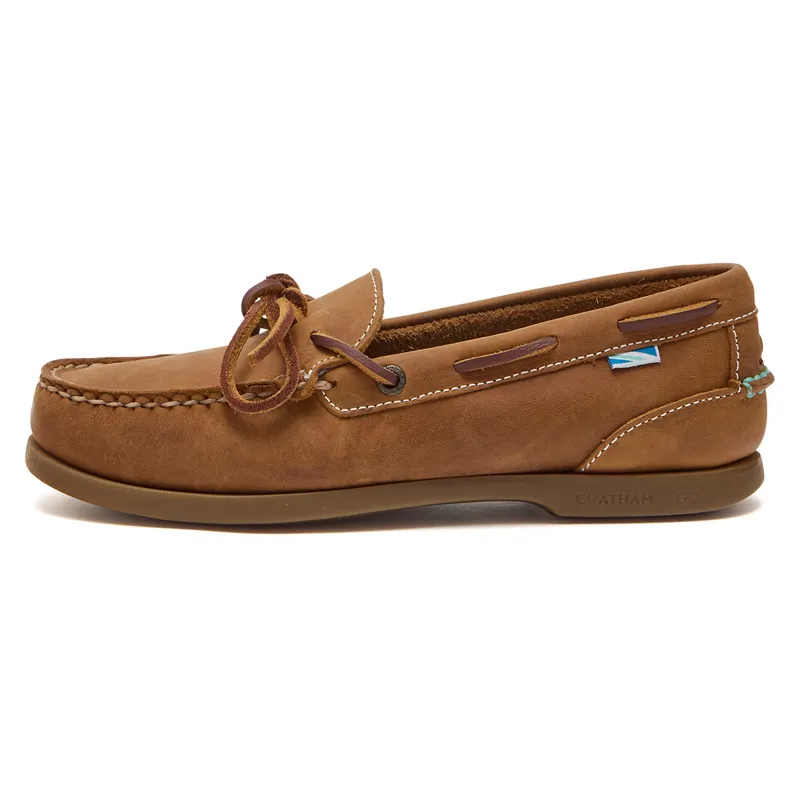 Chatham Olivia G2 Ladies Deck Shoes - Walnut-3