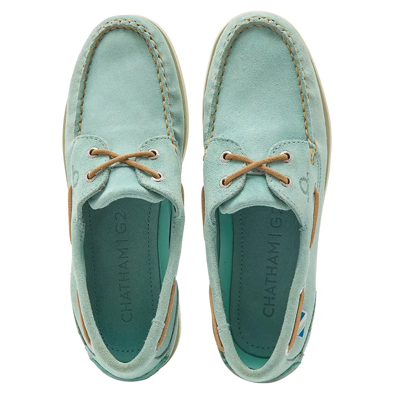 Chatham Pippa II G2 Repello Ladies Boat Shoes - Pale Jade-2