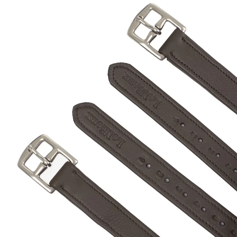 LeMieux Childrens Stirrup Leathers - Brown-1