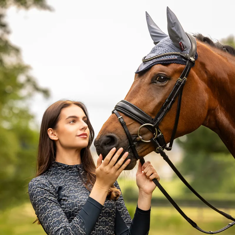 LeMieux Classic Fly Hood - Jay Blue-2