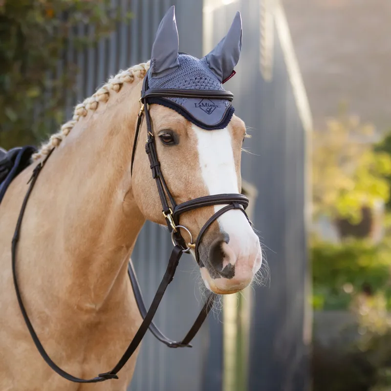 LeMieux Classic Fly Hood - Jay Blue-3