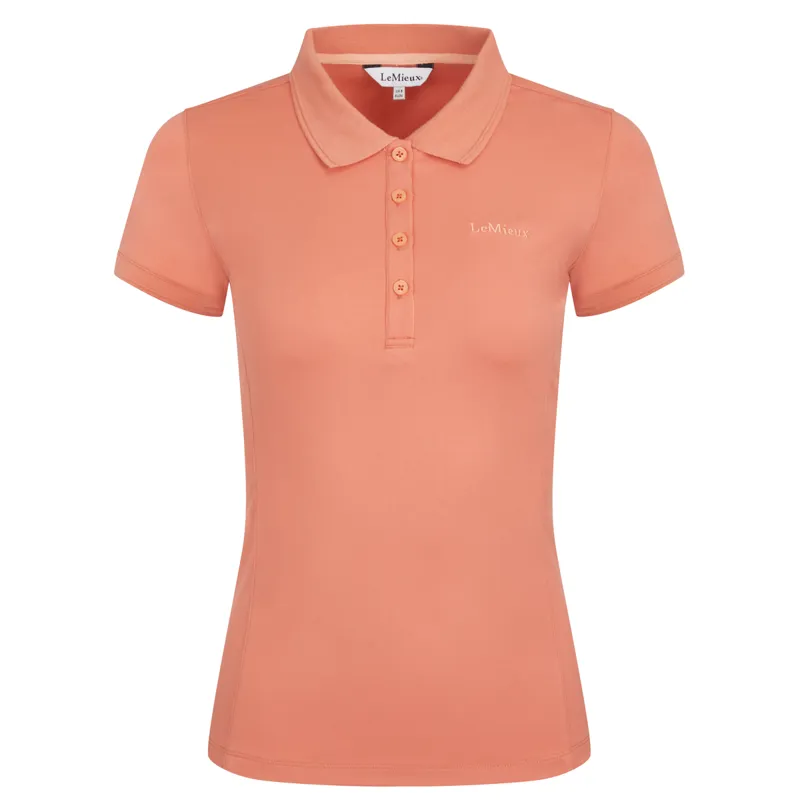 LeMieux Classique Ladies Polo Shirt - Apricot-1