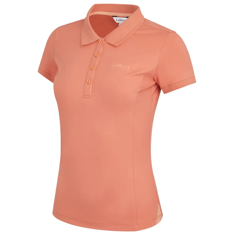 LeMieux Classique Ladies Polo Shirt - Apricot-2