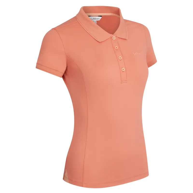 LeMieux Classique Ladies Polo Shirt - Apricot-3