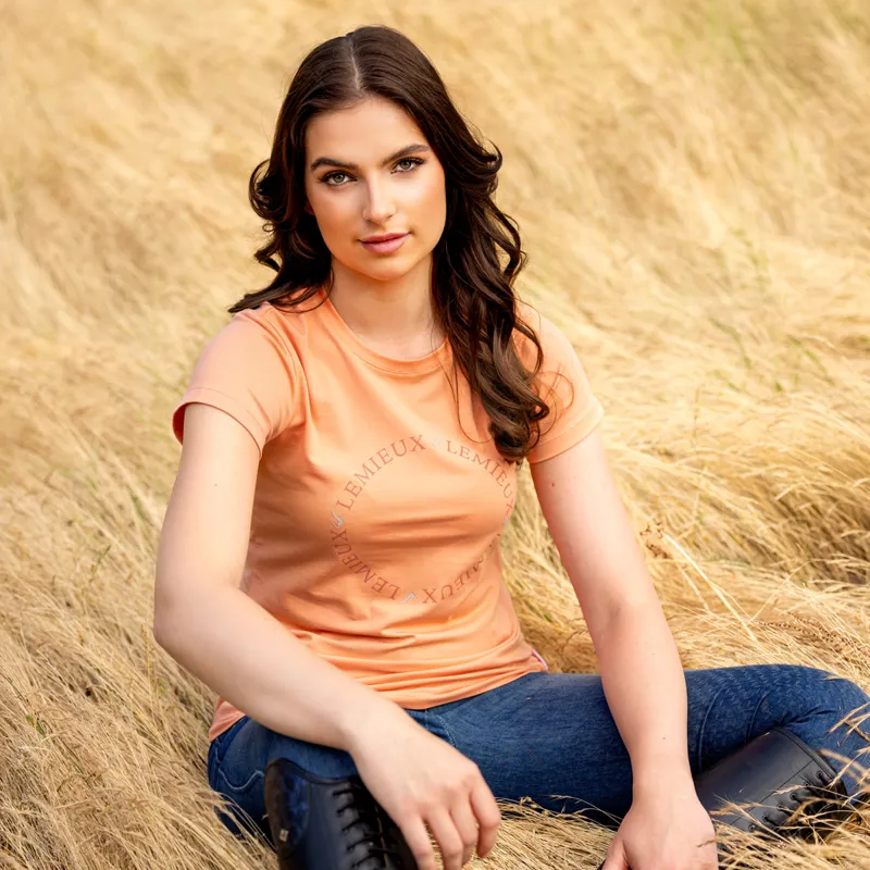 LeMieux Classique Ladies T-Shirt - Sherbert-5