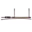 Equiline NB0455 Crank Clincher Noseband - Brown/Gold
